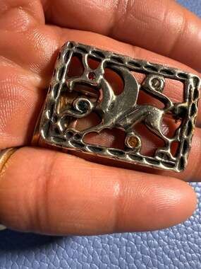 Sarah Coventry Vintage Griffin Brooch. For Sale at